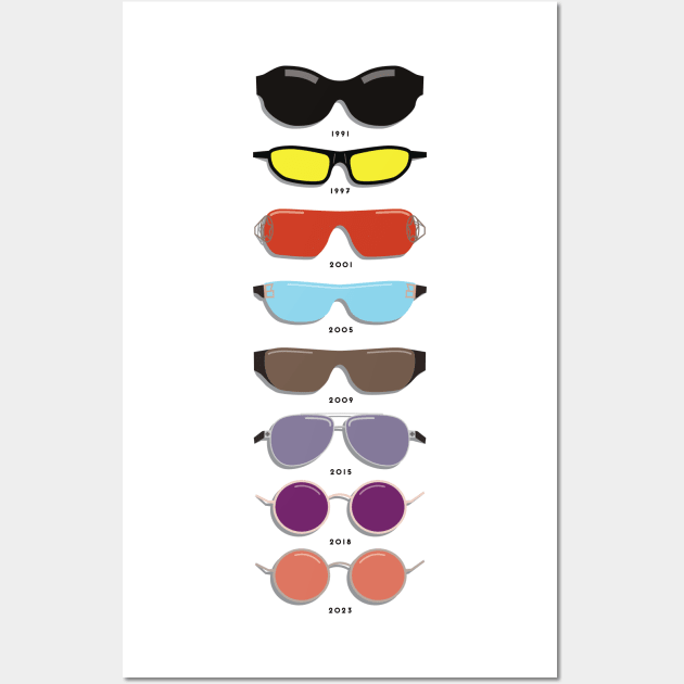 The Showman's Sunglasses Wall Art by Rad Love